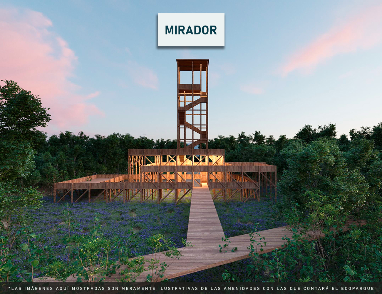 Amenidad de Mirador de Ecoparque Santa Clara Ecovillage