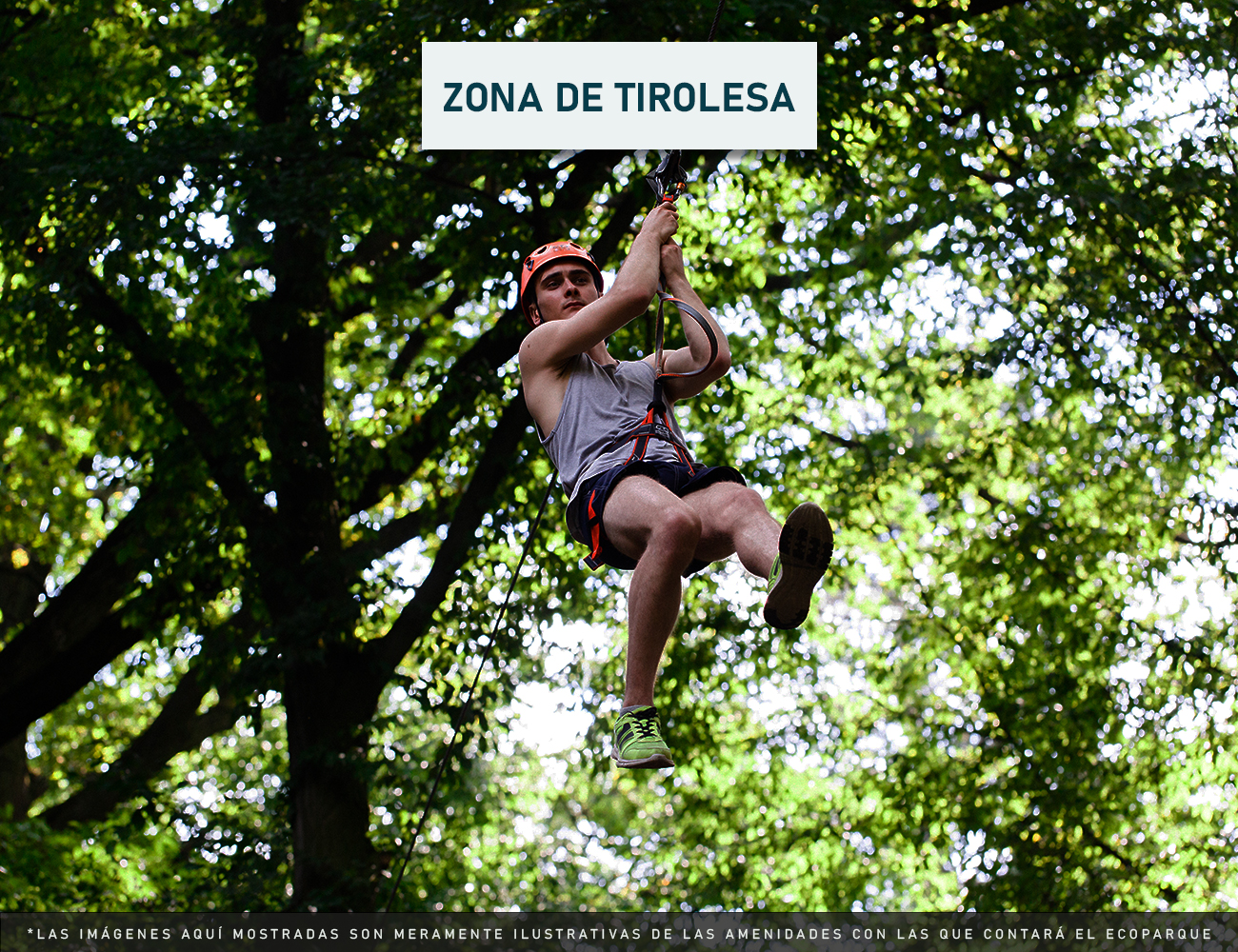 Amenidad Zona de Tirolesa en Ecoparque Santa Clara Ecovillage